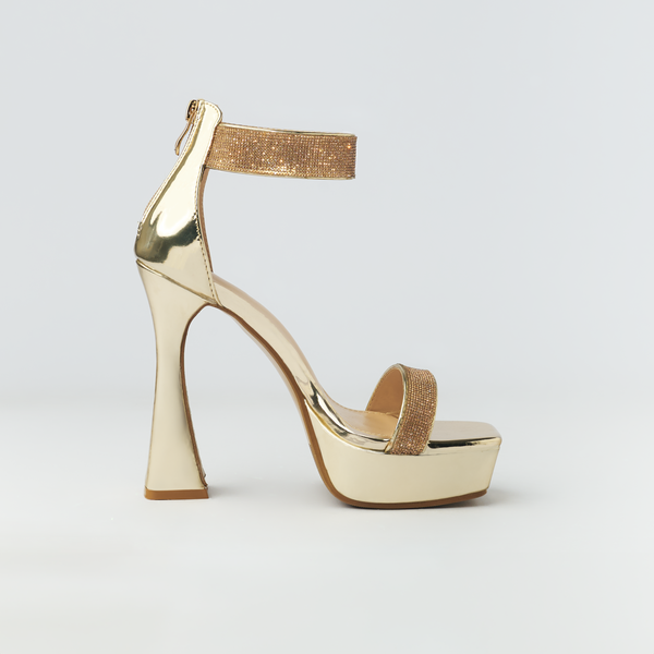 Fancy Platform High Heel - Gold (CH25)